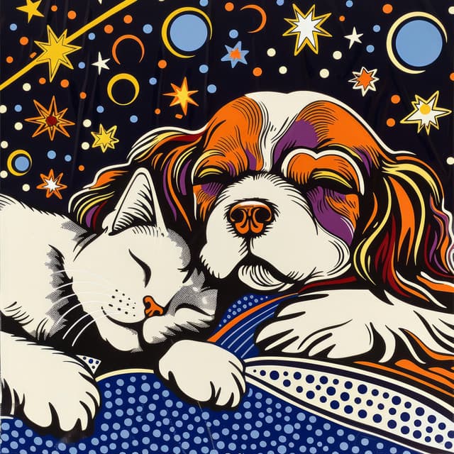 Sternenträume: Haustier-Nachtpause - Beruhigende Musik für Hunde