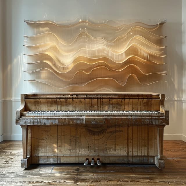 Ondas De Música De Piano: Mares Melódicos - Música de estudio y música de piano