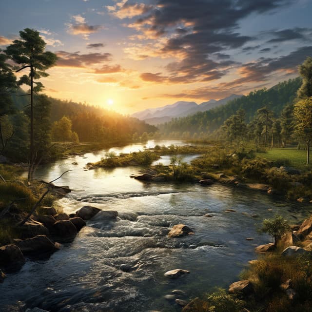 River Relaxation Journey: Tranquil Flow Tunes - Dream Shard