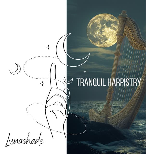 Tranquil Harpistry: 432 Hz Melodic Calm - Lunashade