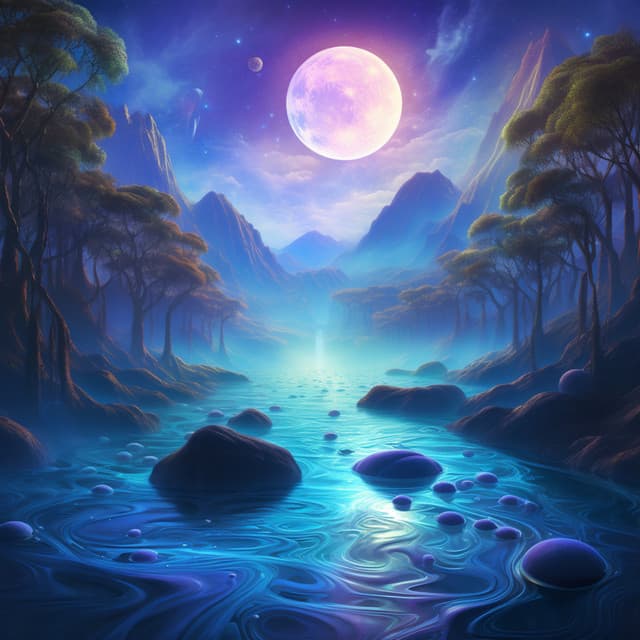 Flowing Harmonies: Riverside Serenity Bliss - Sound of the Wilderness