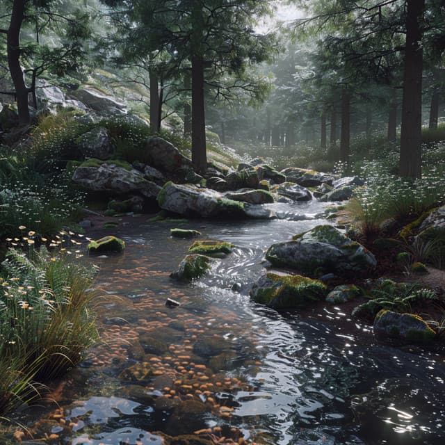 Calming Stream Sounds for Cats' Peace - Three Little Kittens