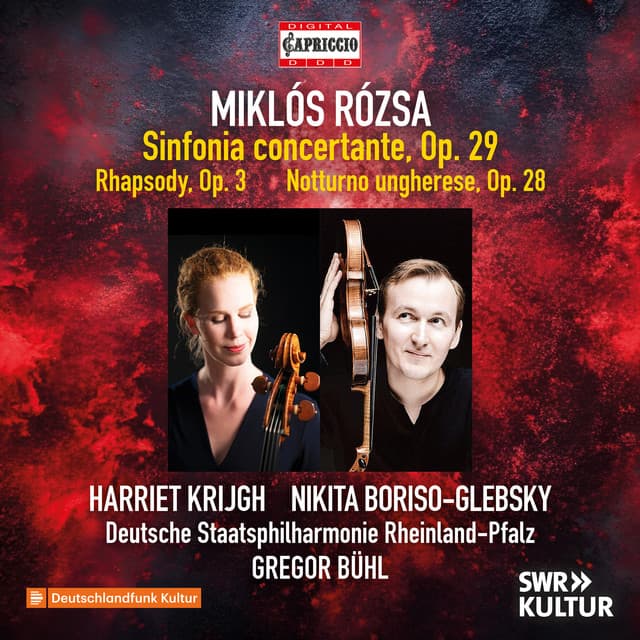 Rózsa: Sinfonia concertante, Op. 29, Cello Rhapsody, Op. 3 & Notturno ungherese, Op. 28 - Miklós Rózsa