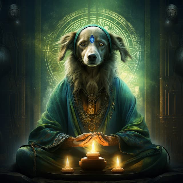 Everlasting Flame Rhythms: Canine Cadence - Tranquil Forest Effect
