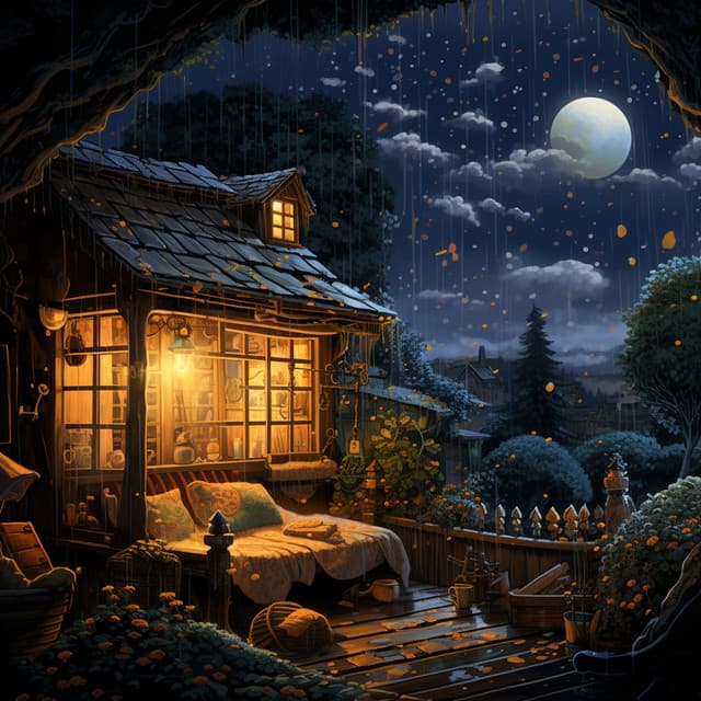 Rainy Night's Rest: Music for Stress Relief - Sonar Rain