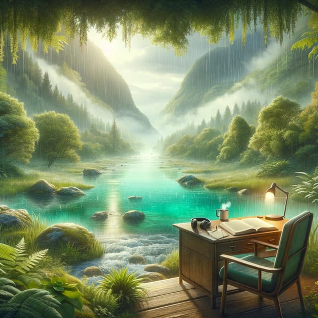 Concentration Showers: Rainy Focus Music - Concentration Music Sessions