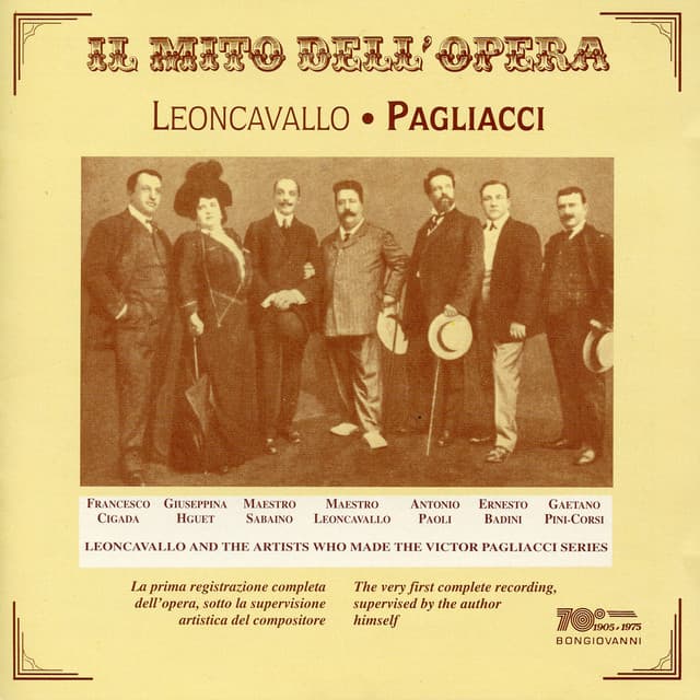 Il mito dell'opera: Pagliacci - Ruggero Leoncavallo