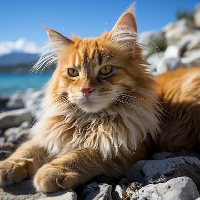 Motete Gatuno Junto Al Océano: Música Para Alivio Del Estrés - Televisión de la naturaleza