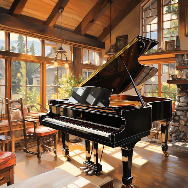 Legado Del Piano: Sinfonía De Notas Elegantes - Piano y lluvia